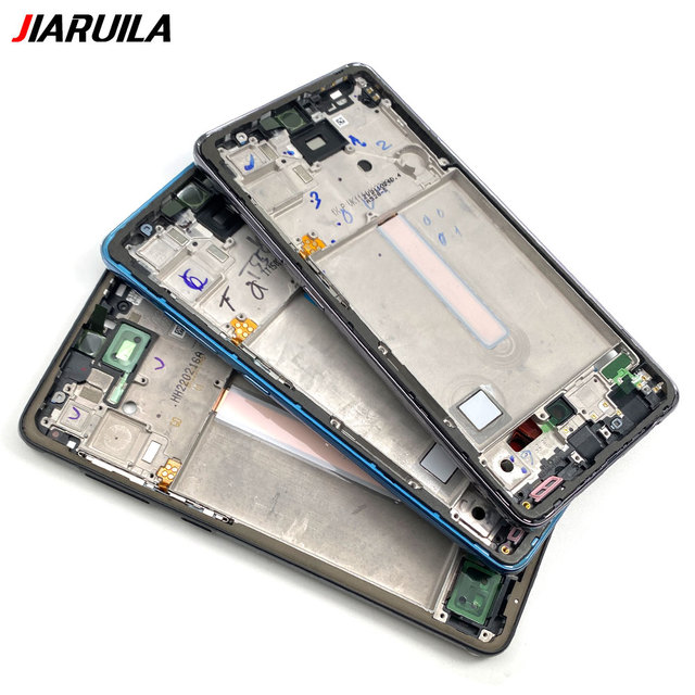 Factory Mobile Phone Middle Frame Front Housings for Samsung A33 A52 A52S A72 Phone Spare Parts Mobile Phone Flex Cables