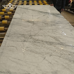 Goldtop Zermatt White <b>Marble</b> Waterproof Natural Stone Polished Slabs Countertops Vanity Top Floor Tiles Wall Panel Hotel Durable - Product Image 5