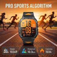 2,13 Zoll AMOLED Robuste K70A Herren Sport Smartwatch 480mAh Akku Anruffunktion 170+ Sportmodi IP68 Wasserdicht Taschenlampe Smartwatch