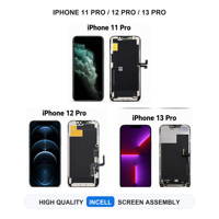 Layar LCD In-Cell Kecerahan Tinggi Perakitan Pengganti untuk iPhone 11 Pro 12 Pro 13 Pro