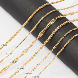 เครื่องประดับแฟชั่นกันน้ำล่าสุดของญี่ปุ่นสร้อยคอที่มีสไตล์ทำจากข้าวสาลีทองคำบริสุทธิ์สิงคโปร์ - Product Image 1