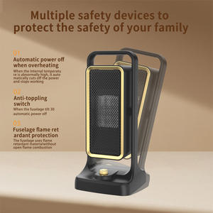 Nuevo Calentador PTC Portátil Pequeño para el Hogar, Calentador Vertical de Calentamiento Rápido para Escritorio, Calentador Eléctrico con Termostato de Bajo Ruido y Ahorro de Energía - Product Image 5