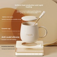 Mug à café électrique intelligent, chauffage USB, commande tactile, plastique écologique, acier inoxydable, isolation thermique 6-12h, design moderne