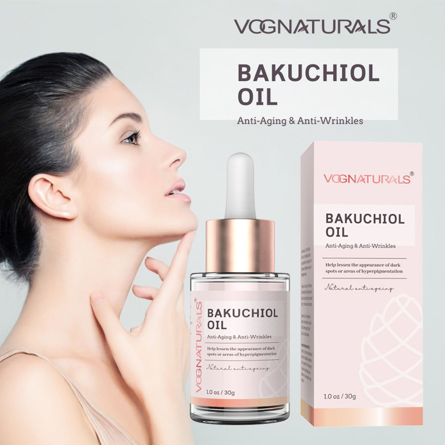 Private Label Moisturizing Bakuchiol Serum Set Skin Care,Exfoliating Glow Facial Natural Bakuchiol Oil Organic Skin Care Sets