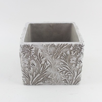 Vente en gros de jardinière bonsaï en ciment durable avec pieds en pot pour planter des plantes à fleurs cactus et herbes pour le jardin