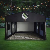 Écran de simulateur de golf gonflable personnalisé en PVC pour location d'événements et fêtes à domicile, tente de cinéma