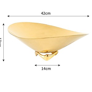 Dropshipping Shopify Nordic, bol à fruits en acier inoxydable 304, centre de table décoratif, plateau de service, cuisine à domicile - Product Image 2