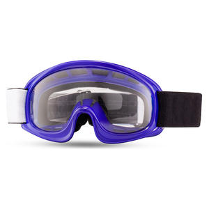 Motorcycle Trendy Black Frame Sports Goggles for Skiing Cycling Motorcycle Hiking Windproof Silver <b>Mirror</b> <b>Slim</b> Fit Oversized - Product Image 2