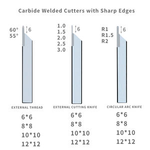 טונגסטן קרביד מפנה כלי הלחמה הלהב, כלי מפנה, כלי מפנה, להתאמה אישית, חד, כלי מחרטת עץ cnc - Product Image 2