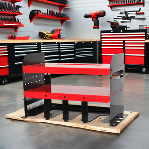 Support de perceuse multifonctionnel en acier au carbone à trois niveaux, robuste, à montage mural, pour rangement d'outils, <span class=keywords><strong>armoire</strong></span> suspendue, garage - Product Image 2