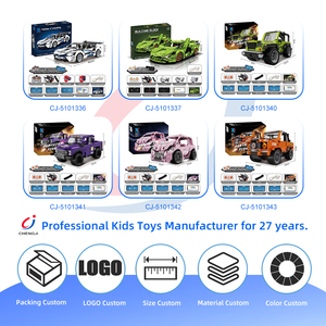 Kit Mobil Pintar Chengji Stem <span class=keywords><strong>Programming</strong></span> 4wd, Rakitan Sendiri, Mainan Mobil <span class=keywords><strong>Remote</strong></span> <span class=keywords><strong>Control</strong></span>, Model Blok Bangunan Plastik untuk Anak-Anak - Product Image 4