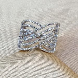 Anillo de diamantes Jewelspaark de 0,65 quilates, corte redondo, plata de ley 925, joyería de compromiso y boda para mujer, talla 6 - Product Image 2