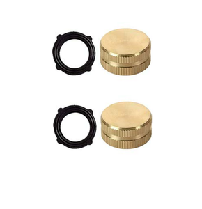 Tapón de latón de alta calidad con rosca hembra GHT de 3/4 pulgadas, tapón de cierre para manguera de jardín - Product Image 2