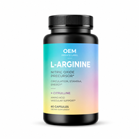ONEHEALL OEM L-Arginine Plus L-Citrulline Capsules Améliore l'Immunité Supplément d'Acides Aminés pour Adultes 60
