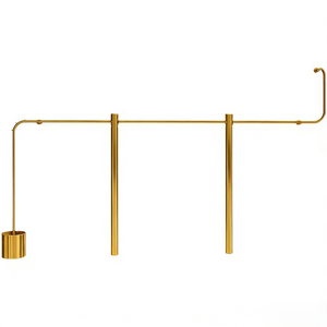 Exhibidor de Ropa para Tienda, Perchero de Acero Inoxidable para Colgar en la Pared, Estante para Ropa de Mujer, Barra para Colgar Ropa Lateral - Product Image 5