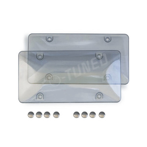 Nuevo Escudo de cubierta de coche, marco transparente para matrícula, accesorios modificados para automóviles de alta calidad, cubierta protectora para matrícula - Product Image 3