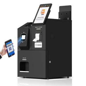 Kiosque de restauration rapide multi-devises basé sur Android, acceptant les paiements en espèces, avec lecteur de QR code POS, écran haute résolution et lecteur de codes-barres - Product Image 3