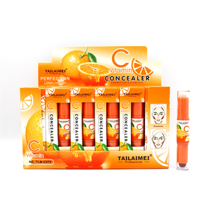 Corrector de Color de Maquillaje con Vitamina C <span class=keywords><strong>TLM</strong></span>, Corrector de Dos Cabezas, Base de Maquillaje en Barra, Iluminador de Larga Duración, Lápiz Corrector - Product Image 2