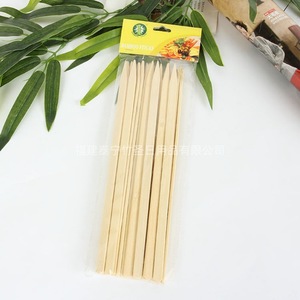 Brochetas desechables de bambú Bamboo Saint de 240 mm de longitud para barbacoa y uso con espino dulce confitado - Product Image 4