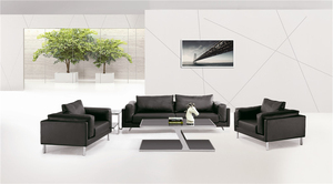 Luxus Modern <span class=keywords><strong>Boss</strong></span> Direktor Ceo Zimmer möbel Schwarzes Leder Büros ofa - Product Image 2