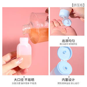 Juego de 6 botellas de viaje para cosméticos LMLTOP con bolsa azul para el cuidado de la piel y uso diario - Product Image 4