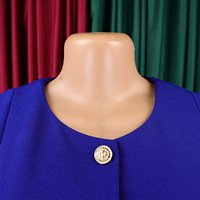 Robe plissée élégante et tendance pour femmes de bureau, style ethnique africain, manches trois-quarts, tailles S-3XL