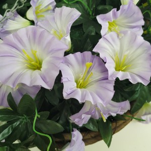 Nearly Natural <strong>Hanging</strong> <strong>Basket</strong> Silk Plant Morning Glory <strong>With</strong> <strong>Artificial</strong> <strong>Flowers</strong> at Wholesale Price - Product Image 5