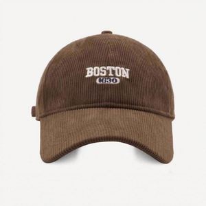 Gorra de Béisbol de Pana con 6 Paneles, Personalizada con Bordado Original del Logotipo de Boston, Letra Común, Estilo Dad Hat, Venta al Por Mayor - Product Image 3