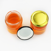 Straight Round 240ml 8oz Wide Mouth Jam Glass Jar With Metal Lid