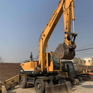 Maquinaria de servicio pesado usada HYUNDAI 210W-7 210W-9 Excavadora de ruedas Gran rendimiento Buen estado Stock Original coreano - Product Image 3