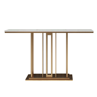 Table console en marbre moderne simple et luxueuse pour le salon, meubles de maison, entrée, couloir