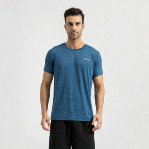 เสื้อยืดกีฬาผู้ชาย น้ำหนักเบา 180 กรัม แห้งเร็ว ระบายอากาศดี ลายทางถัก หลากสี คอกลม เหมาะสำหรับออกกำลังกาย เล่นกีฬา - Product Image 2