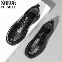 Chaussures décontractées tendance pour hommes 2026 en cuir véritable avec semelles antidérapantes, idéales pour le travail et le quotidien