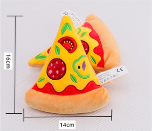 Jouets en peluche en forme de pizza de dessin animé, coussin en peluche doux pour enfants, cadeaux d'anniversaire - Product Image 6
