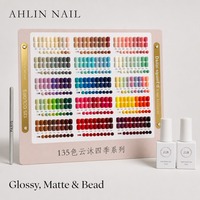 Ensemble de vernis à ongles en gel UV 135 couleurs/sets OEM ODM rose, violet, vert, haute qualité, vernis à ongles en gel à retirer par trempage, végan, non toxique