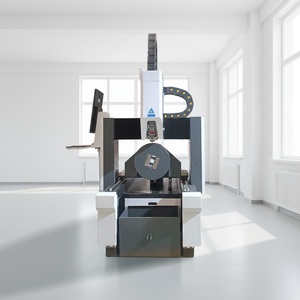Guangjie Guangjie 2460 Bibo Guangjie Nouveau Équipement de découpe laser fibre 1,5 kW 3 axes pour tubes métalliques, refroidissement par eau, DXF/PLT, 240x6000mm - Product Image 1