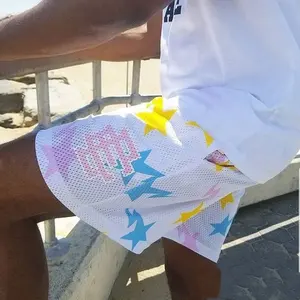 Shorts masculinos de malha com logotipo personalizado de alta qualidade, calças de secagem rápida para corrida, moletom de malha para homens