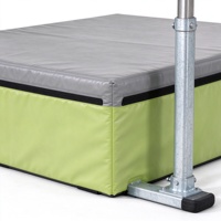 Ensemble de parcours d'obstacles Ninja Warrior pour enfants, 117 pièces, avec boîte de gymnastique, barre d'équilibre et barre de traction