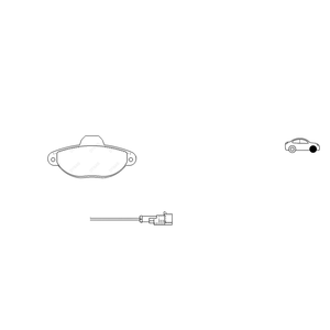 Jeu de plaquettes de frein avant pour Fiat 500 II et pour Ford KA - Product Image 1