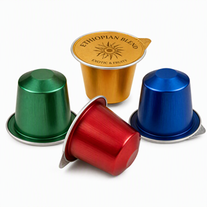 Capsule di Alluminio Monouso da 15ml per Espresso 37x29mm, Colore Personalizzato per Cialde di Caffè Compatibili, Uso Domestico/Commerciale - Product Image 2