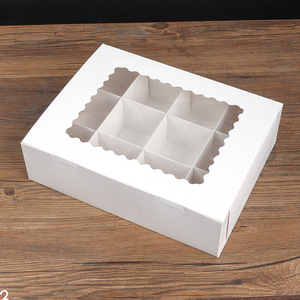 Eco-Friendly Transparent Window <b>Cupcake</b> Dessert To-Go <b>Box</b> Matt Lamination Aluminum Foil Lining Modern Design Reusable Portable - Product Image 5