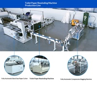 Machine automatique de fabrication de papier mouchoir, machine de fabrication de serviettes, machine de fabrication de rouleaux de papier toilette, ligne de production complète