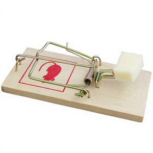 Piège à rongeurs en vrac ultra-sensible en bois et métal – Outil de lutte antiparasitaire - Product Image 1