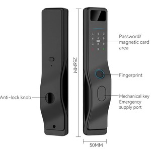 Cerradura de puerta inteligente eléctrica WIFI Tuya, reconocimiento facial 3D, reconocimiento de huellas dactilares, contraseña, desbloqueo, bloqueo inteligente, aplicación de <span class=keywords><strong>Control</strong></span> remoto - Product Image 1