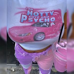 Mùa Hè Ngắn Tay Áo O-Cổ Crop Tops Phụ Nữ Quần Áo 90S Cổ Điển Ngọt Ngào Bé TET Y2K Harajuku Giản Dị Mỏng Thời Trang Phố T-Shirt - Product Image 4