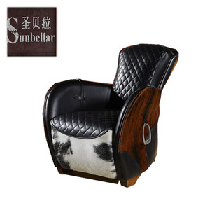 Antiguo club de cuero sofá chesterfield de hotel lounge sillón clásico moderno muebles - Product Image 3