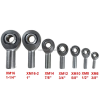 1/2 X 1/2-20  Kit Ujung Batang Sambungan Heim Chromoly Tugas Berat Ulir Kanan/Kiri Adaptor Batang Kemudi & Mur Pengunci