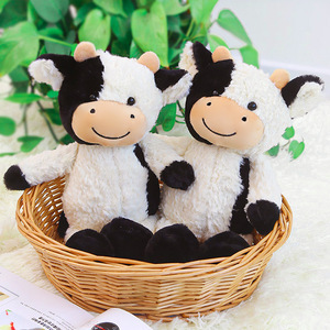 Hot tùy chỉnh dễ thương mềm plushies trang trại động vật màu đen trắng nhồi bông sang trọng bò Đồ chơi cho trẻ em Quà tặng - Product Image 4