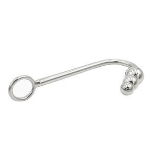 Grande Taille En Acier Inoxydable En Métal Crochet Anal Avec 3 Perles Anales Jouets Sexuels Anaux Plug Anal - Product Image 6