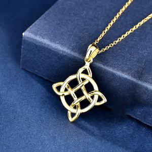GP36 Vintage 925 plata esterlina nudo celta colgante para collar Cruz irlandesa árbol vida Trine eternidad amor joyería para mujeres - Product Image 5